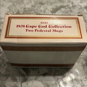 Avon 1876 Cape Cod Collection Pedestal Mugs Set